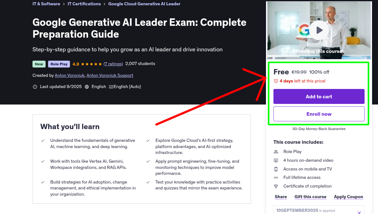 Google Generative AI Leader Exam: Complete Preparation Guide
