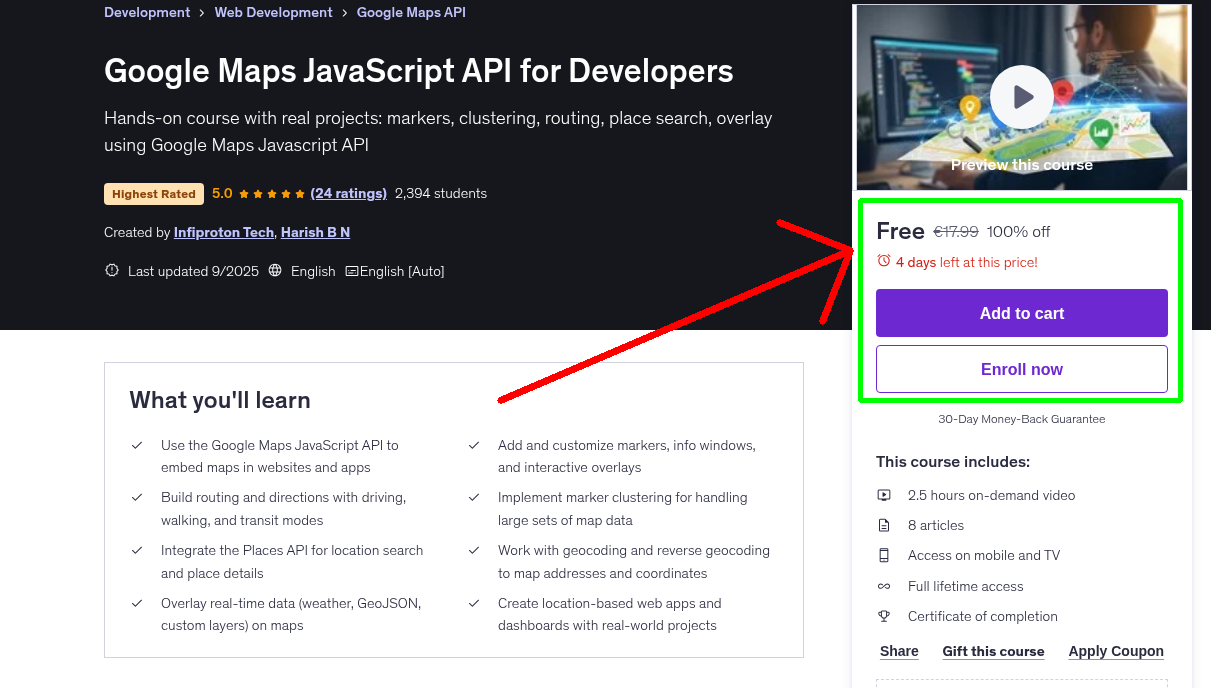 Google Maps JavaScript API for Developers
