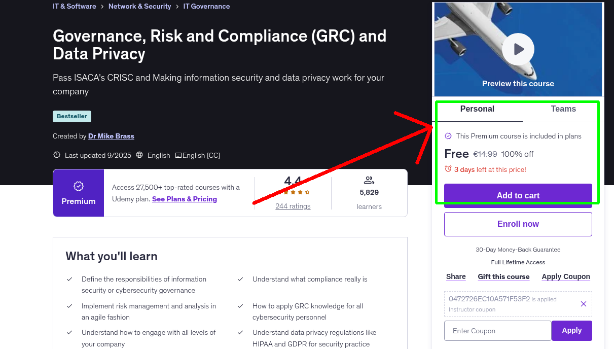Governance, Risk and Compliance (GRC) and Data Privacy