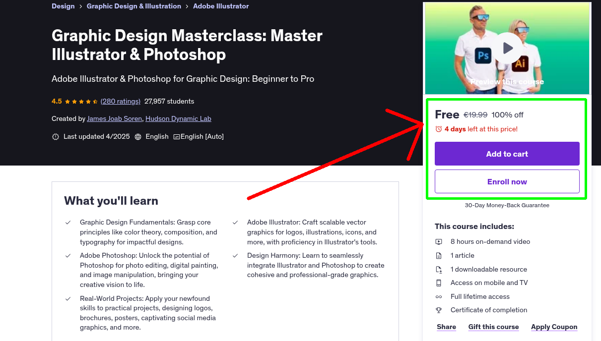 Graphic Design Masterclass: Master Illustrator & Photoshop