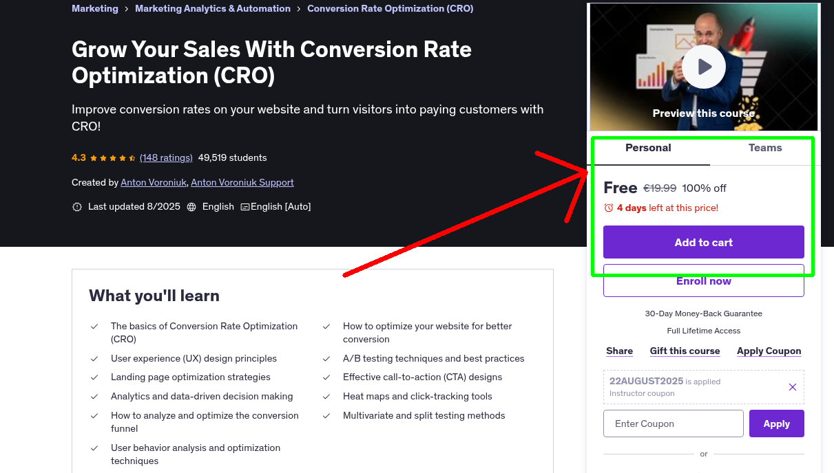 Grow Your Sales With Conversion Rate Optimization (CRO)