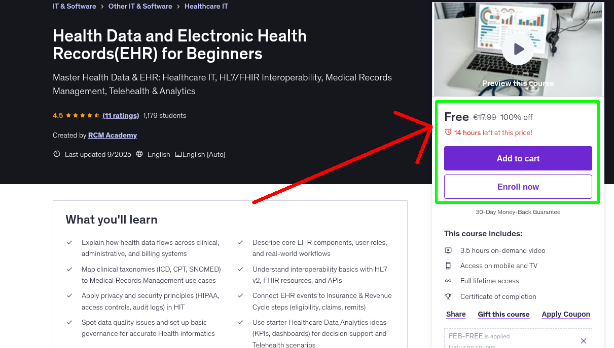 Health Data and Electronic Health Records(EHR) for Beginners