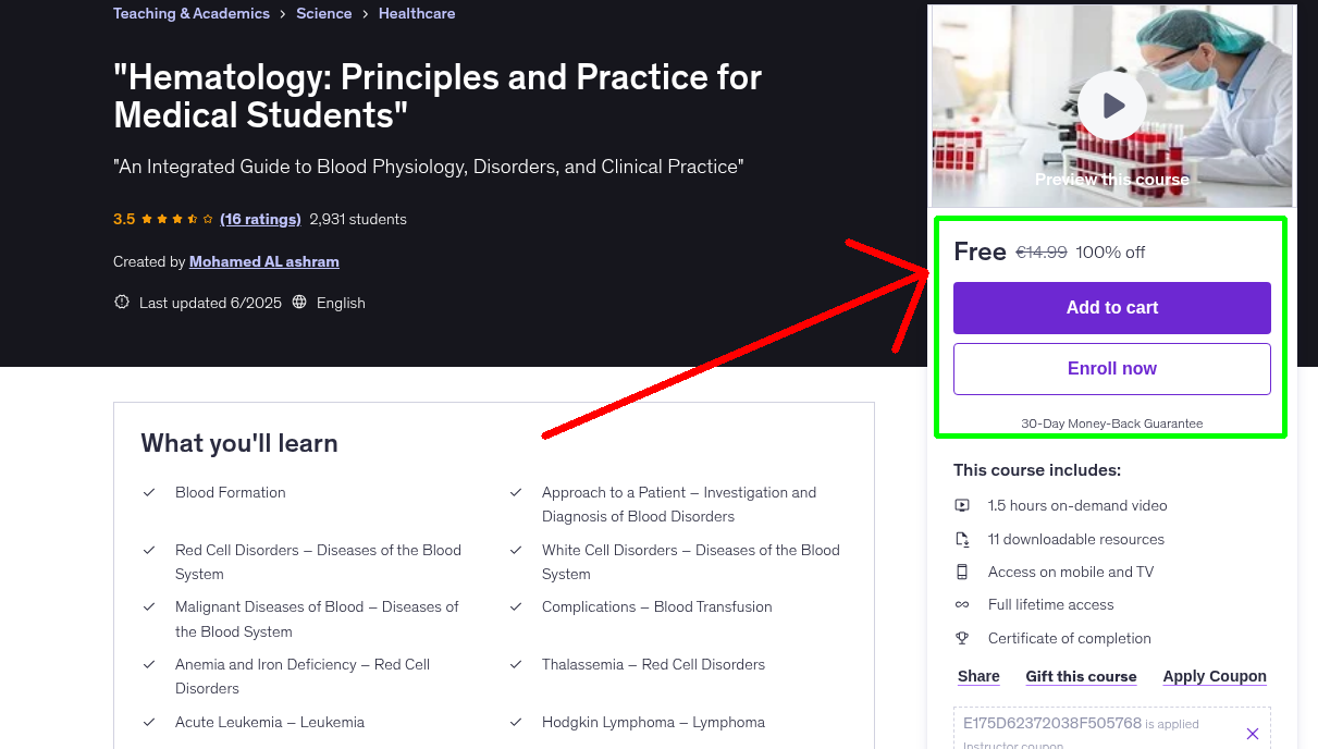 "Hematology: Principles and Practice for Medical Students"