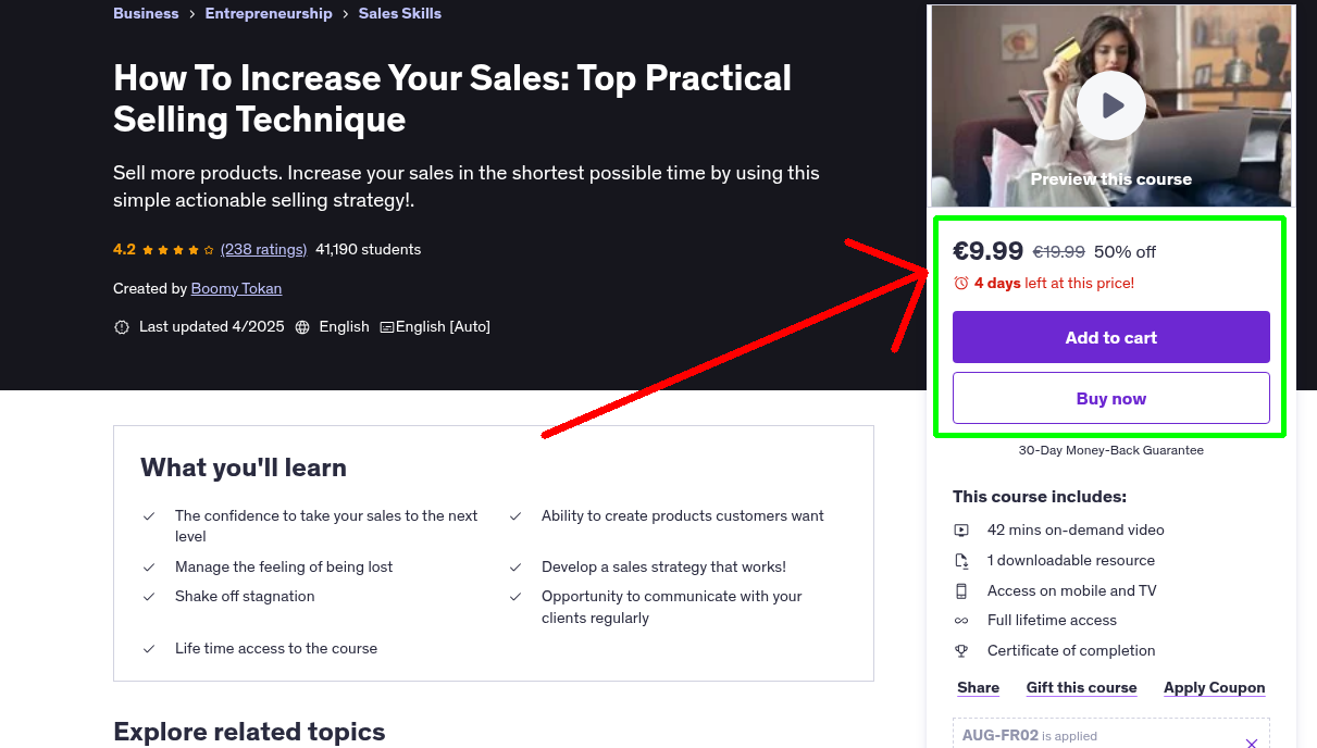 How To Increase Your Sales: Top Practical Selling Technique
