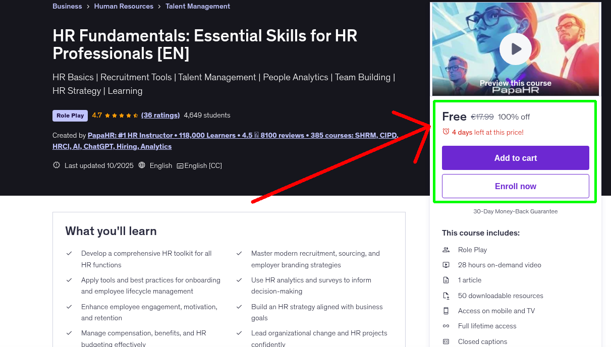 HR Fundamentals: Essential Skills for HR Professionals [EN]