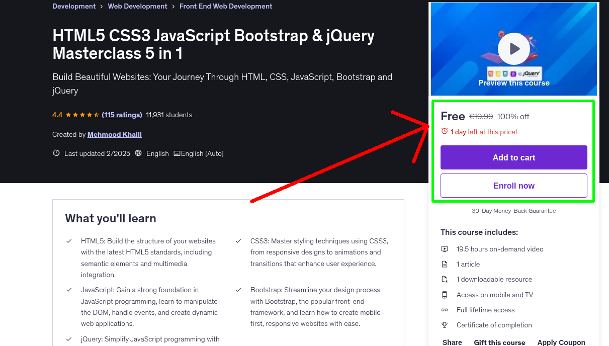 HTML5 CSS3 JavaScript Bootstrap & jQuery Masterclass 5 in 1