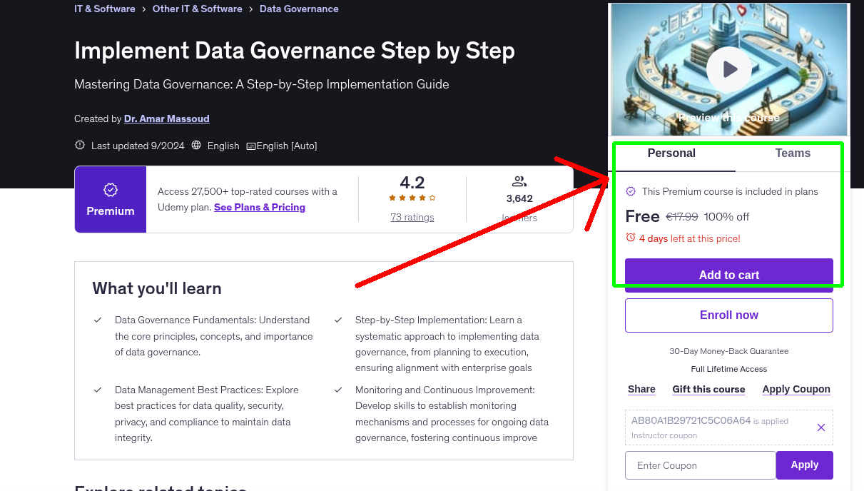Implement Data Governance Step by Step