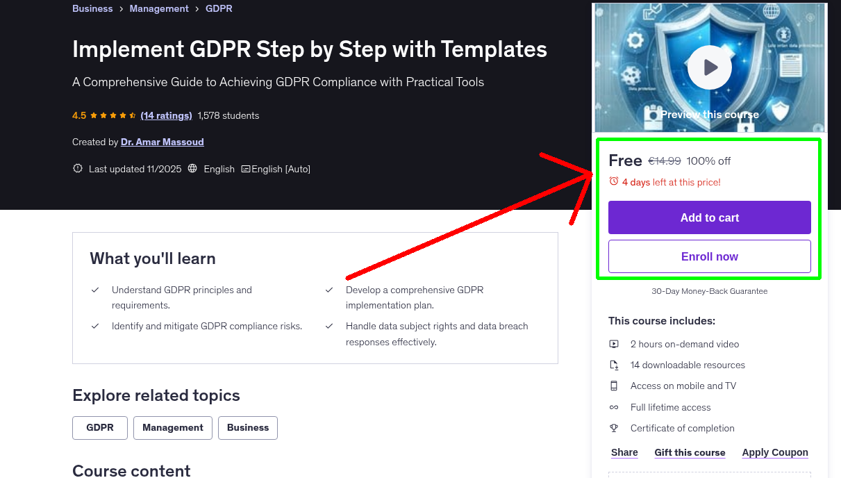 Implement GDPR Step by Step with Templates