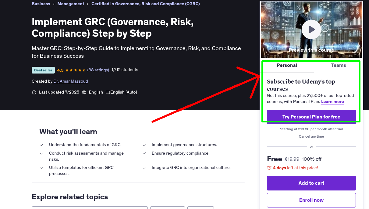 Implement GRC (Governance, Risk, Compliance) Step by Step