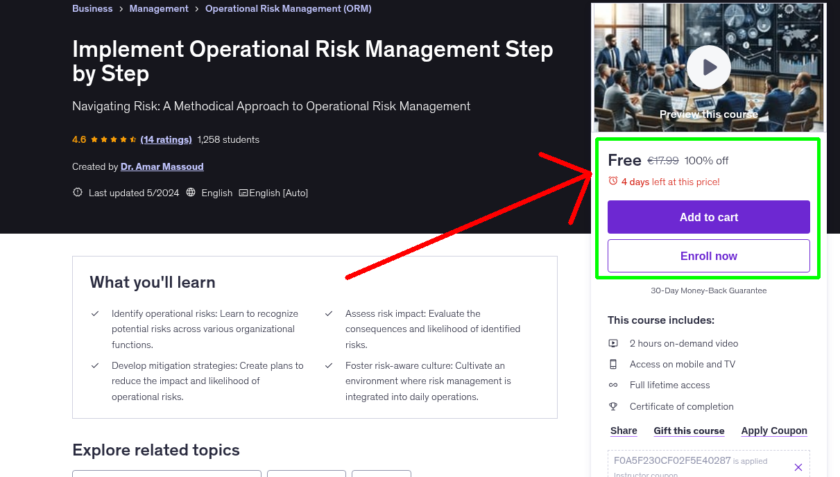 Implement Operational Risk Management Step by Step
