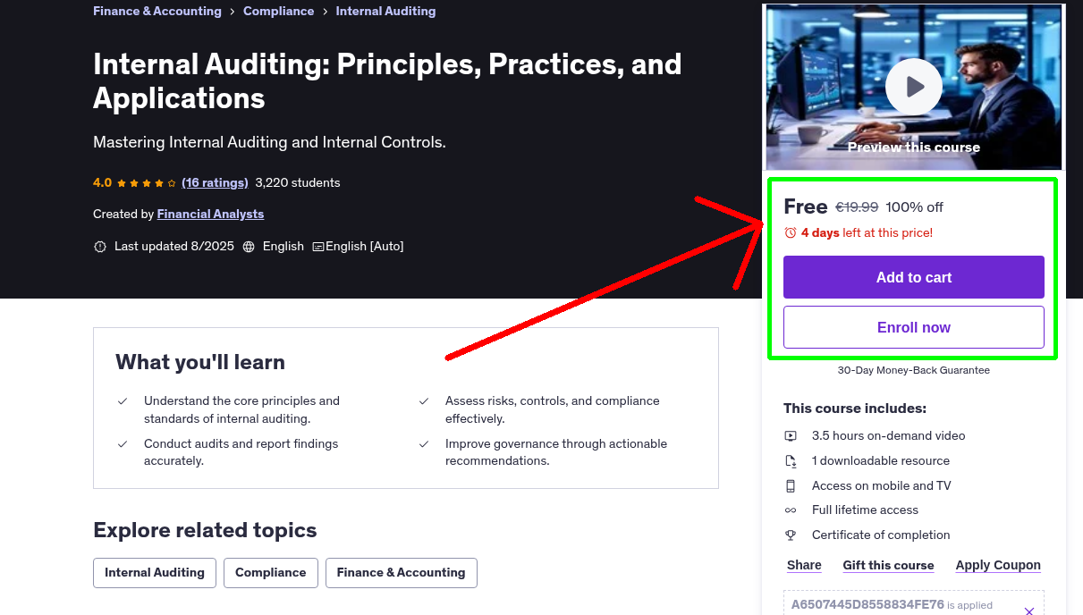 Internal Auditing: Principles, Practices, and Applications