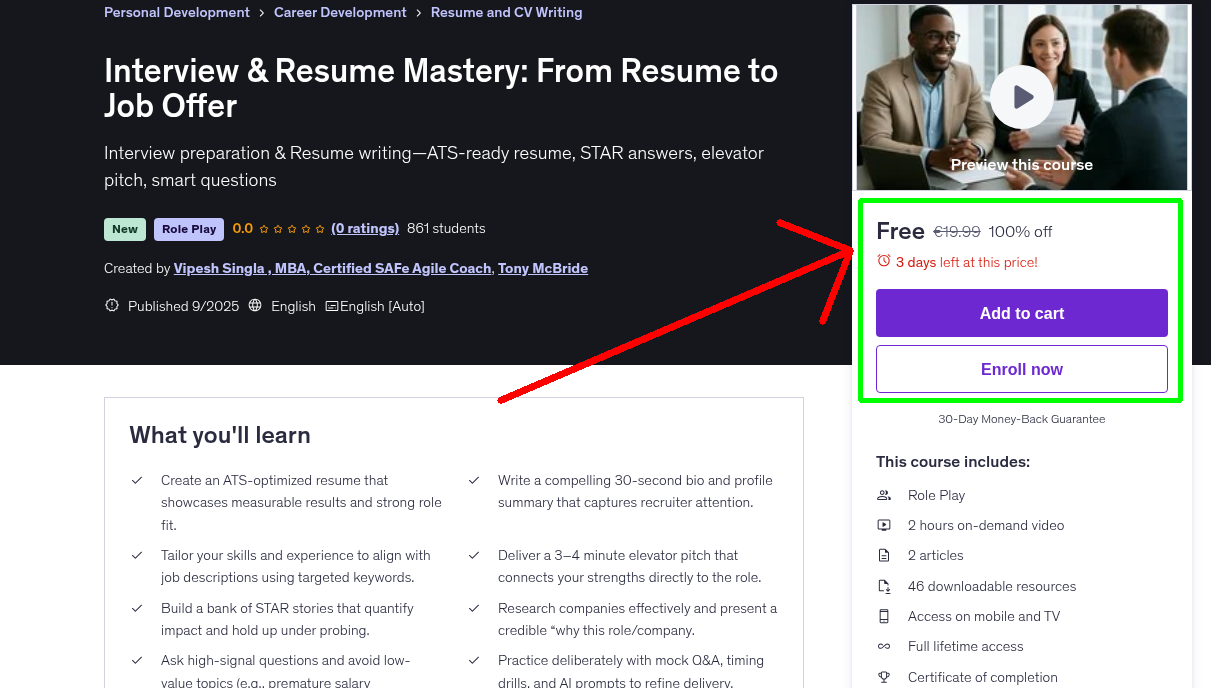 Interview & Resume Mastery: From Resume to Job Offer