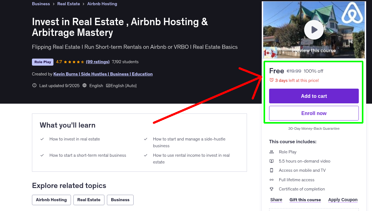 Invest in Real Estate , Airbnb Hosting & Arbitrage Mastery
