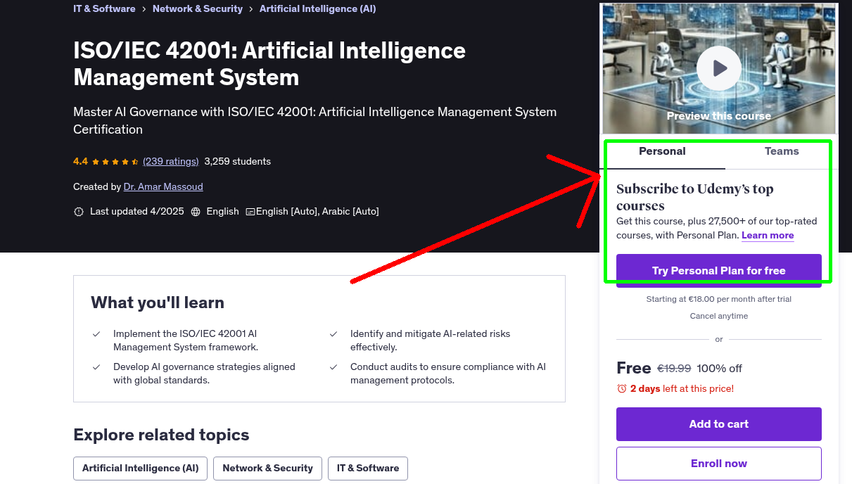 ISO/IEC 42001: Artificial Intelligence Management System