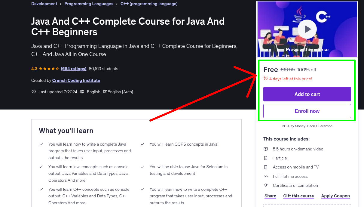 Java And C++ Complete Course for Java And C++ Beginners