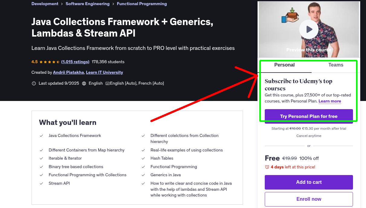 Java Collections Framework + Generics, Lambdas & Stream API