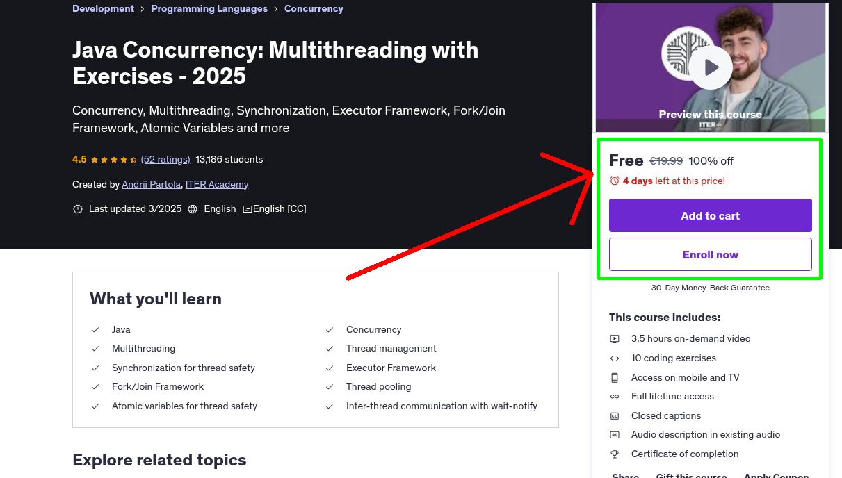 Java Concurrency: Multithreading with Exercises - 2025
