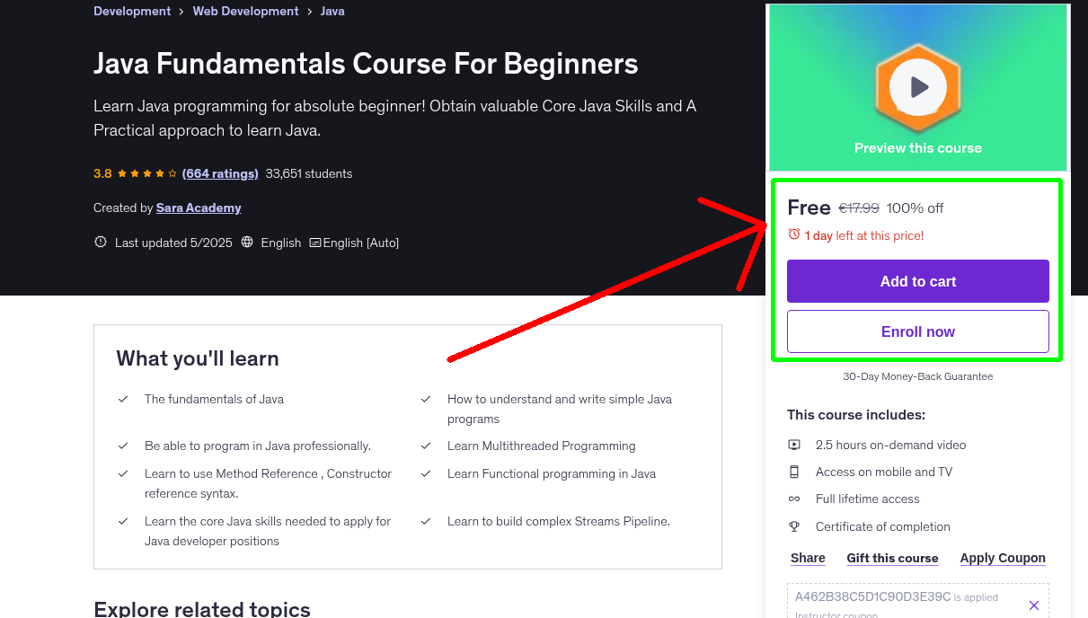 Java Fundamentals Course For Beginners