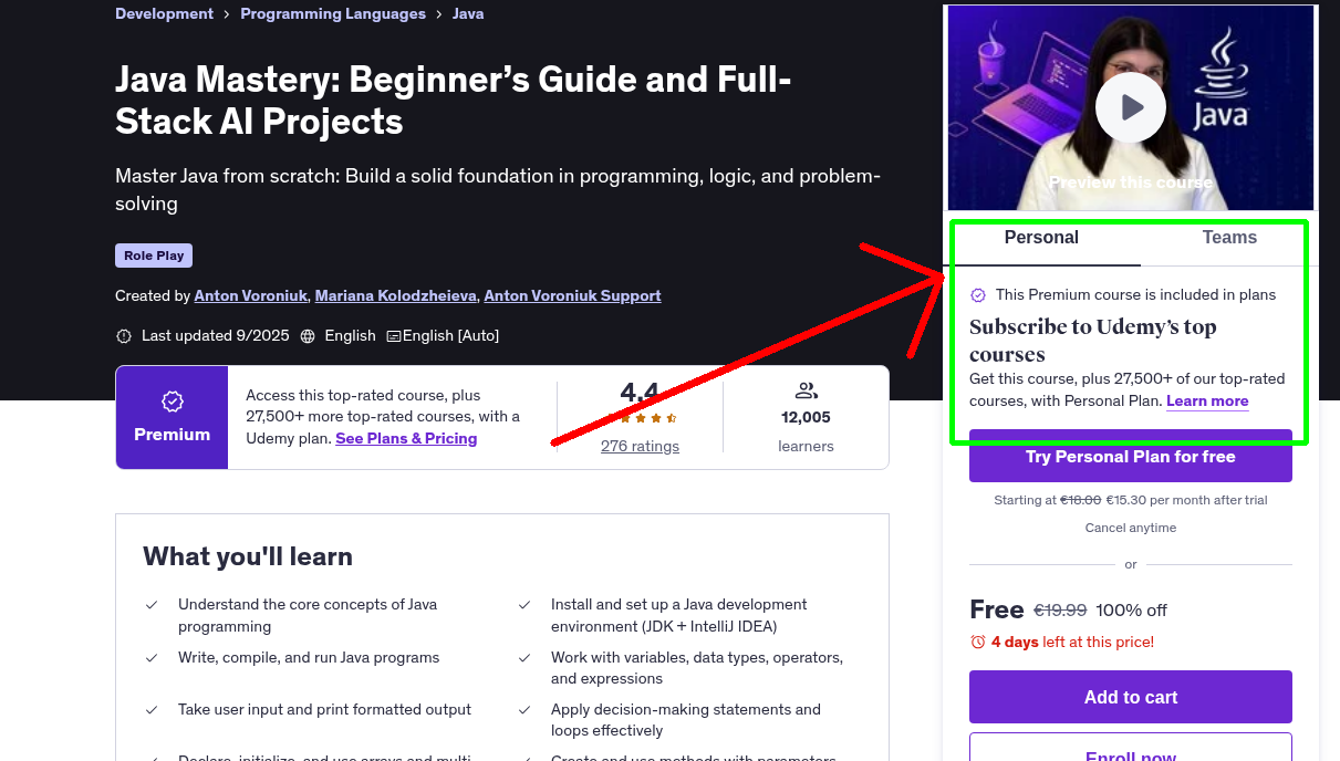 Java Mastery: Beginner’s Guide and Full-Stack AI Projects