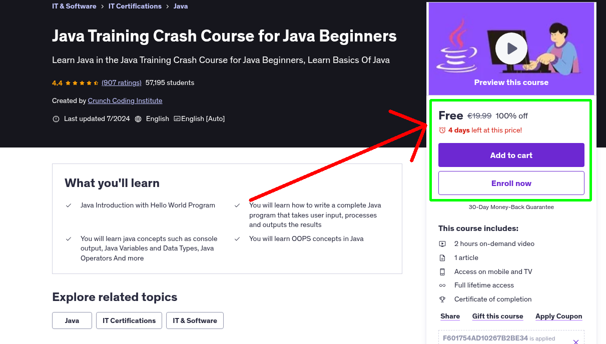Java Training Crash Course for Java Beginners