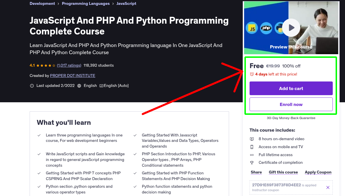 JavaScript And PHP And Python Programming Complete Course