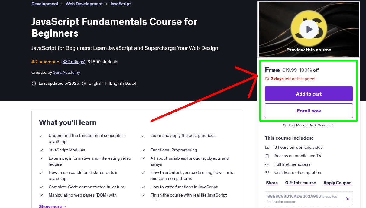 JavaScript Fundamentals Course for Beginners