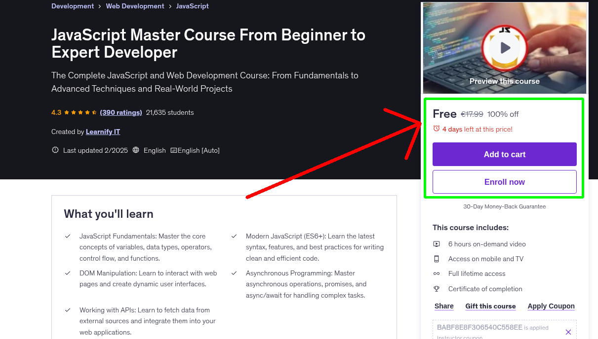 JavaScript Master Course From Beginner to Expert Developer