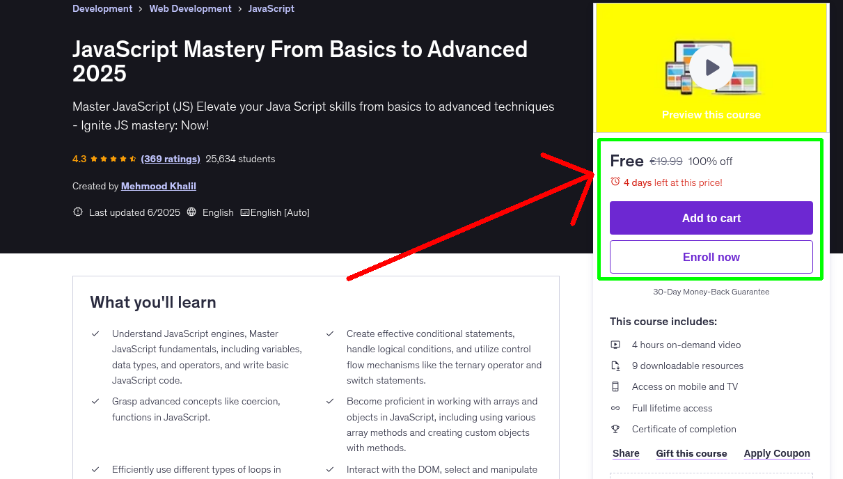 JavaScript Mastery From Basics to Advanced 2025