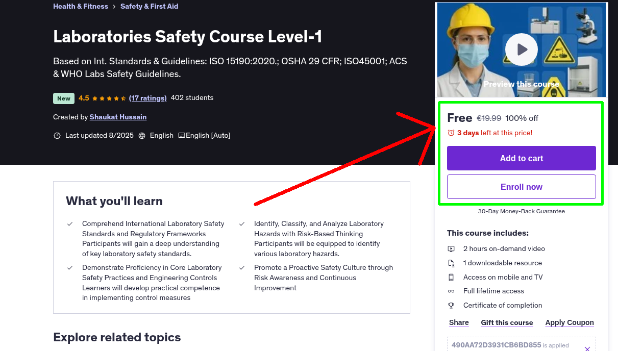 Laboratories Safety Course Level-1