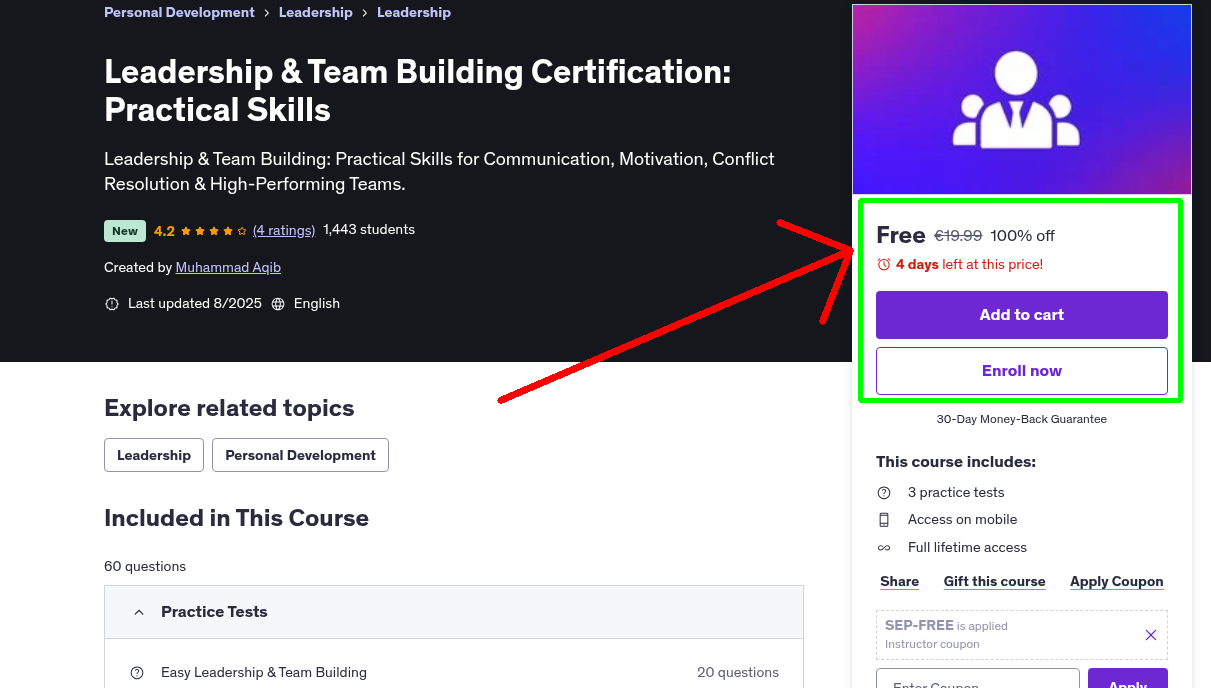 Leadership & Team Building Certification: Practical Skills