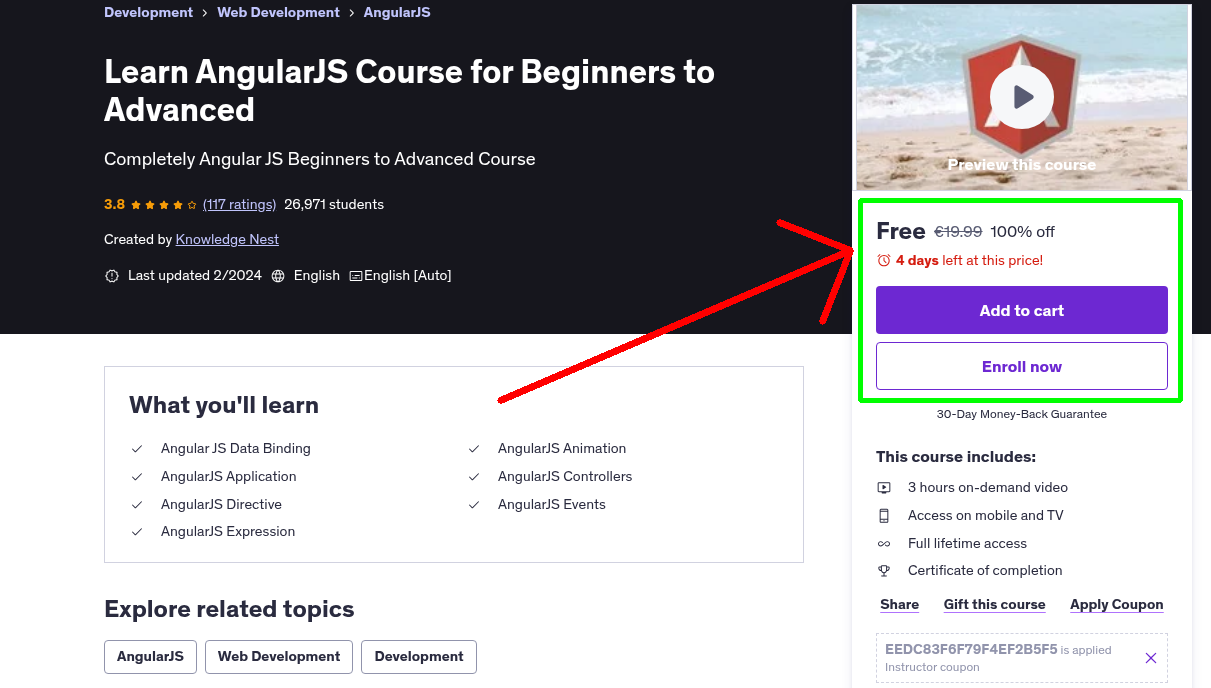 Learn AngularJS Course for Beginners to Advanced