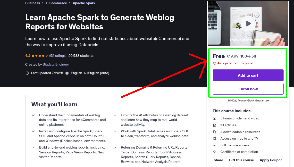 Learn Apache Spark to Generate Weblog Reports for Websites
