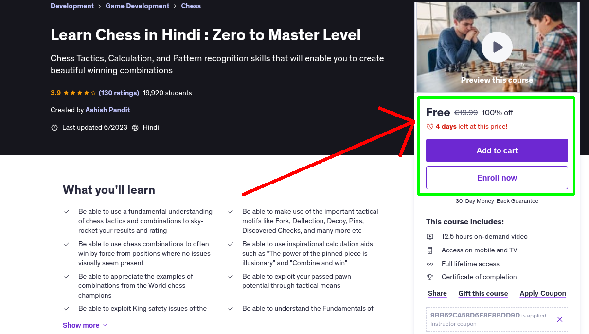 Learn Chess in Hindi : Zero to Master Level