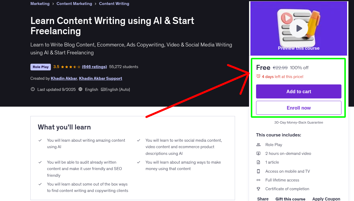 Learn Content Writing using AI & Start Freelancing