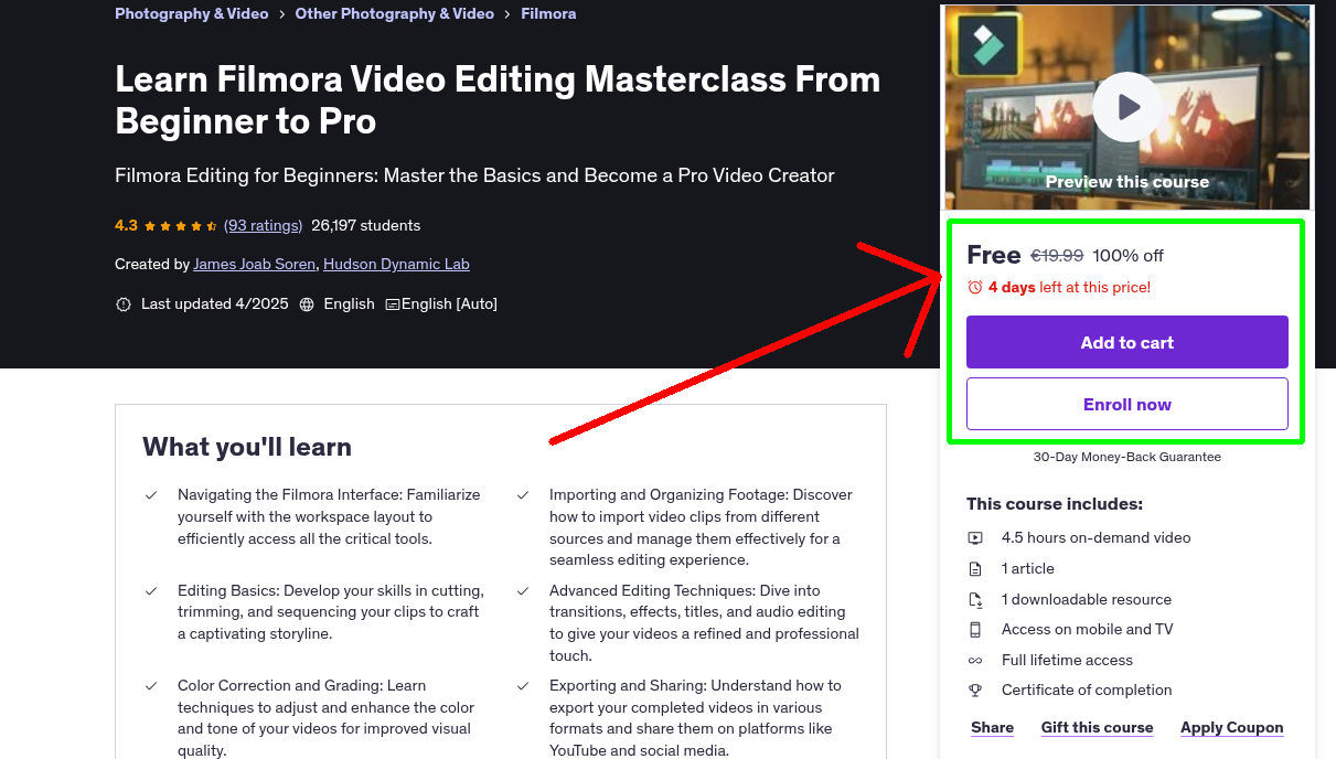 Learn Filmora Video Editing Masterclass From Beginner to Pro