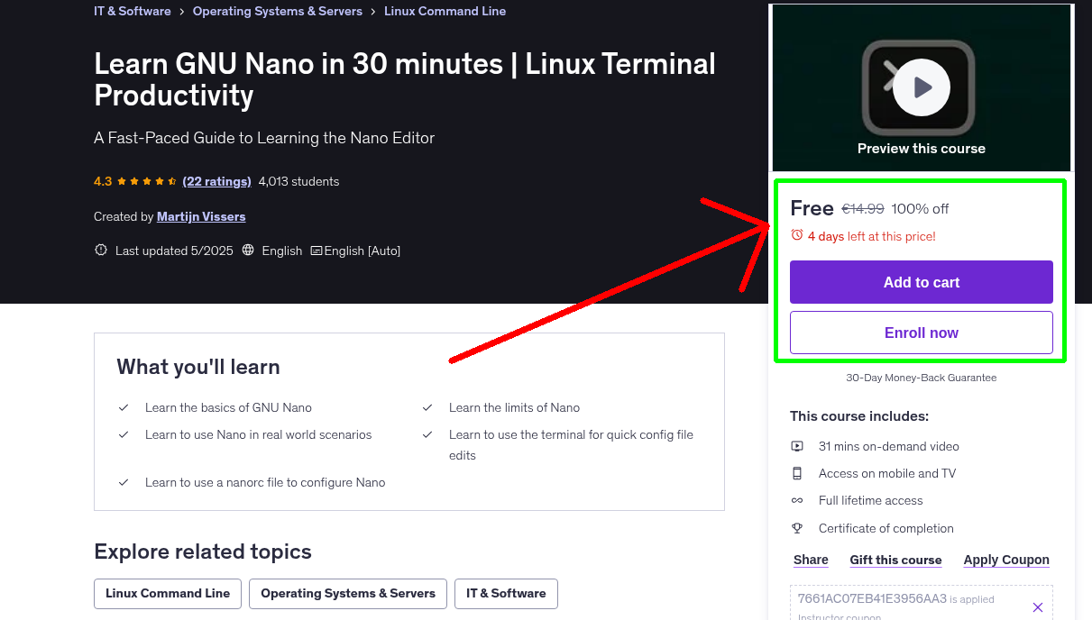 Learn GNU Nano in 30 minutes | Linux Terminal Productivity