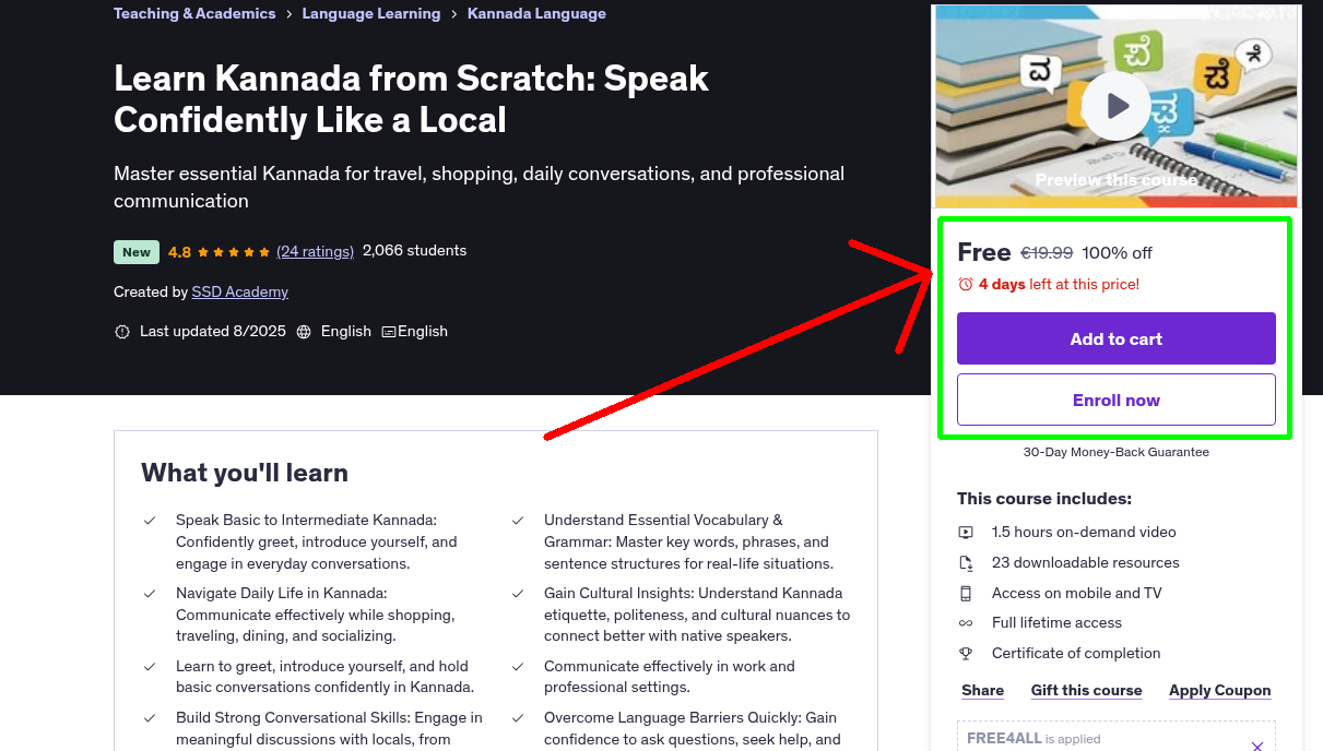 Learn Kannada from Scratch: Speak Confidently Like a Local