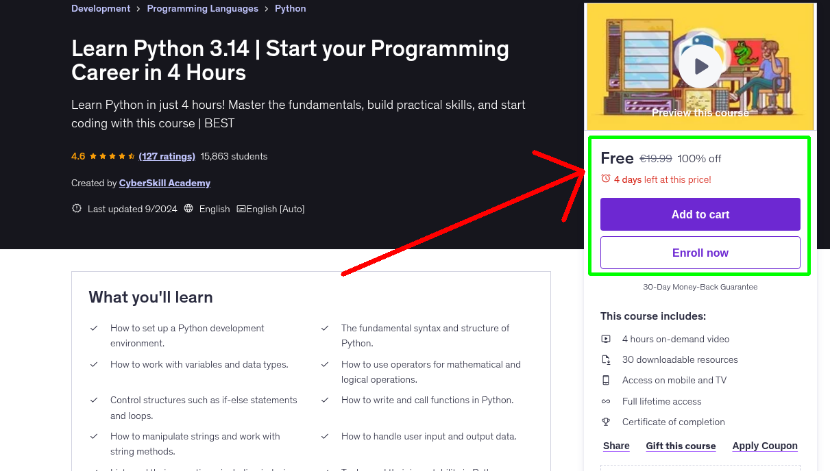Learn Python 3.14 | Start your Programming Career in 4 Hours