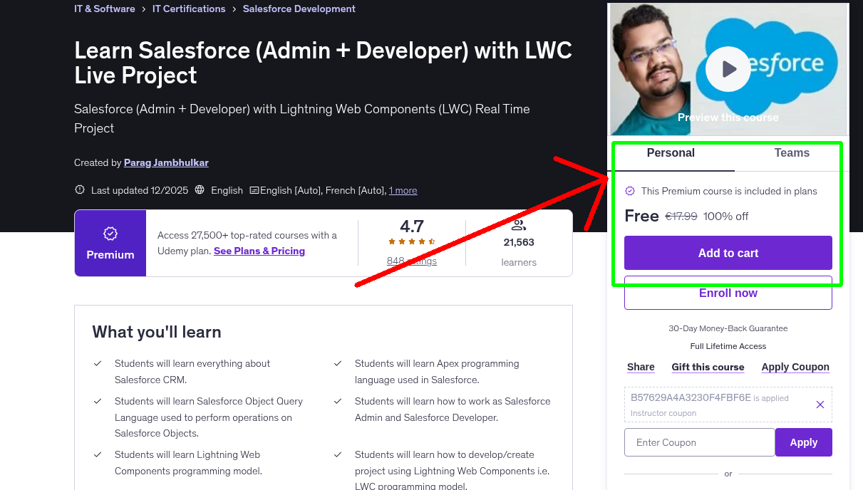 Learn Salesforce (Admin + Developer) with LWC Live Project