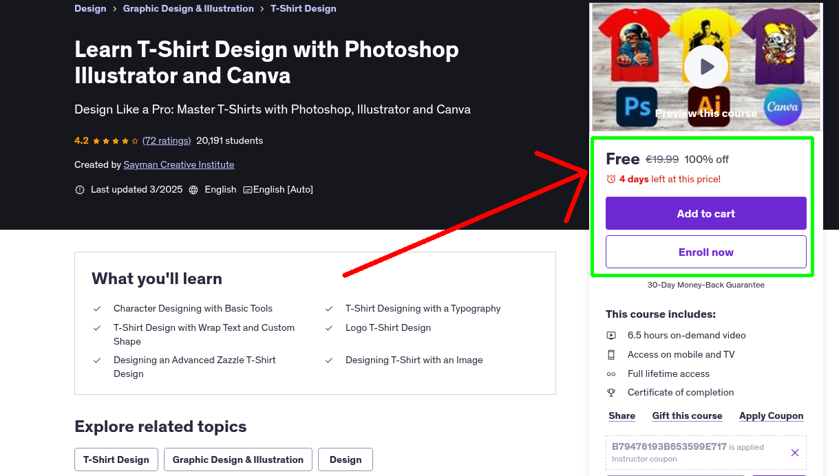 Learn T-Shirt Design with Photoshop Illustrator and Canva