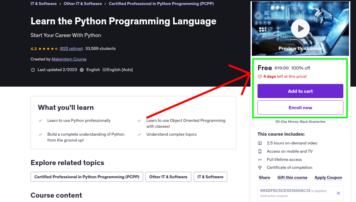 Learn the Python Programming Language
