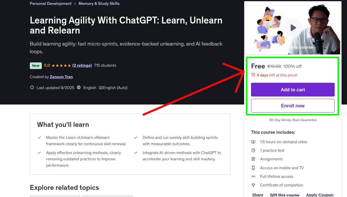 Learning Agility With ChatGPT: Learn, Unlearn and Relearn