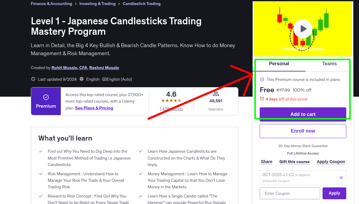 Level 1 - Japanese Candlesticks Trading Mastery Program