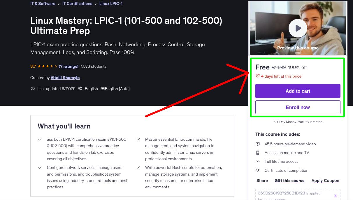 Linux Mastery: LPIC-1 (101-500 and 102-500) Ultimate Prep