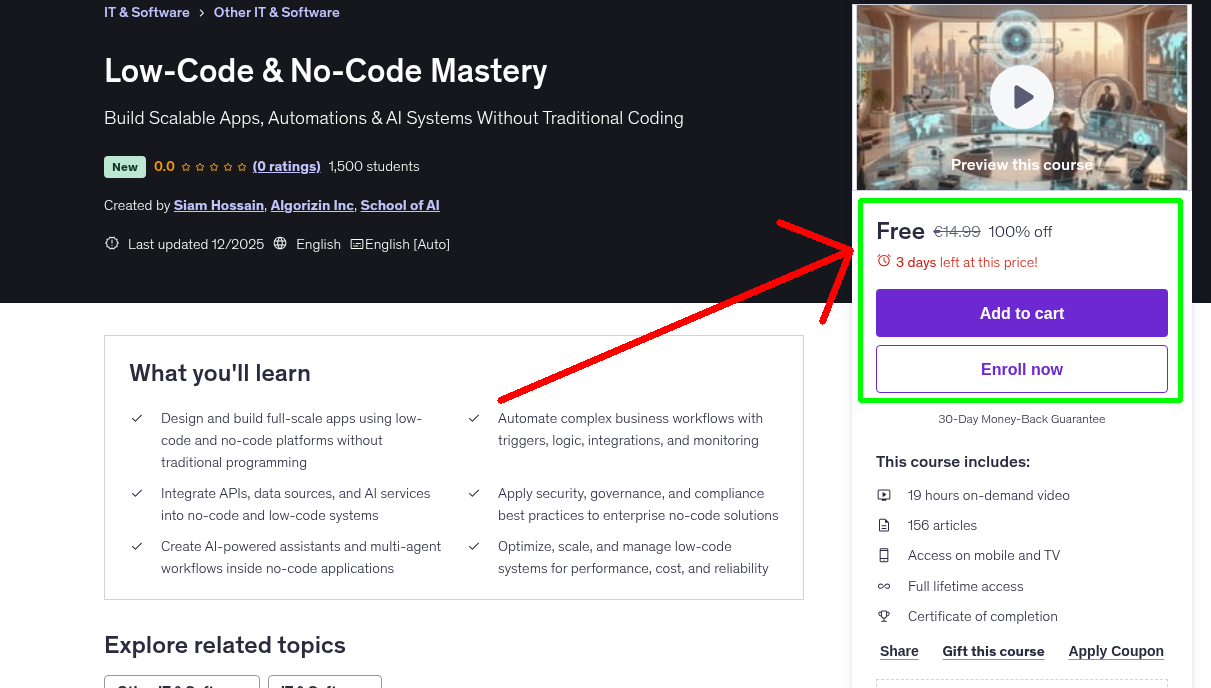 Low-Code & No-Code Mastery