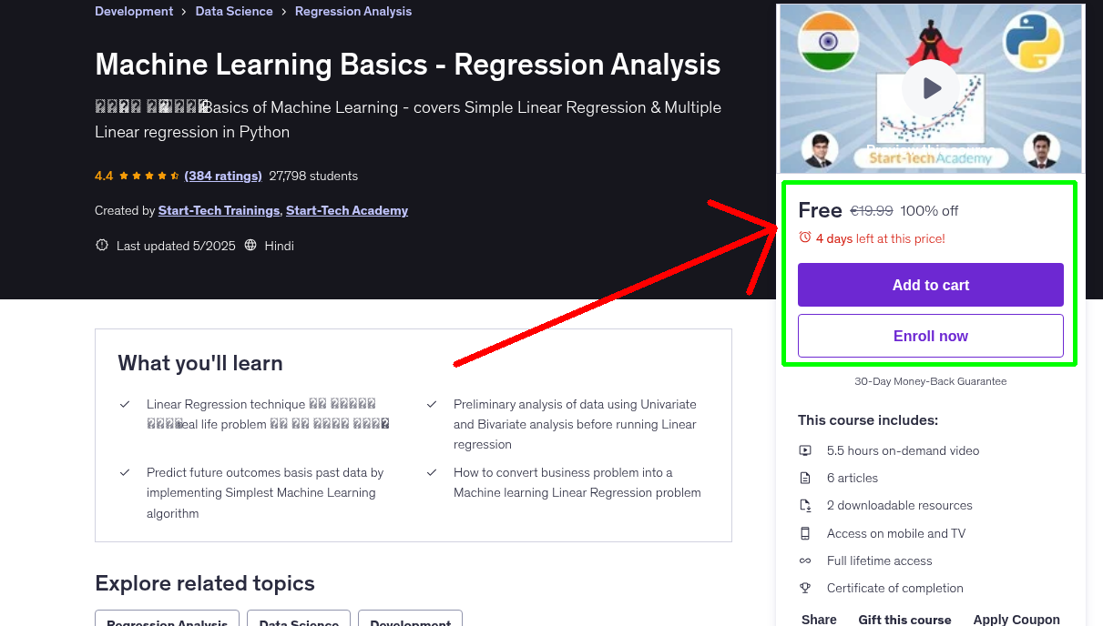 Machine Learning Basics - Regression Analysis