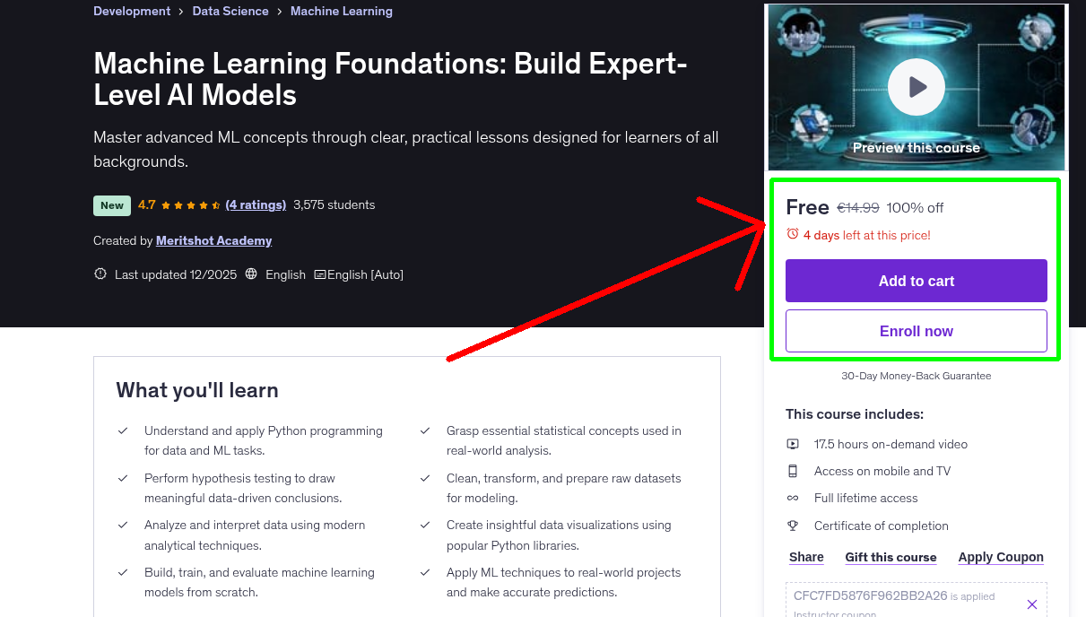 Machine Learning Foundations: Build Expert-Level AI Models