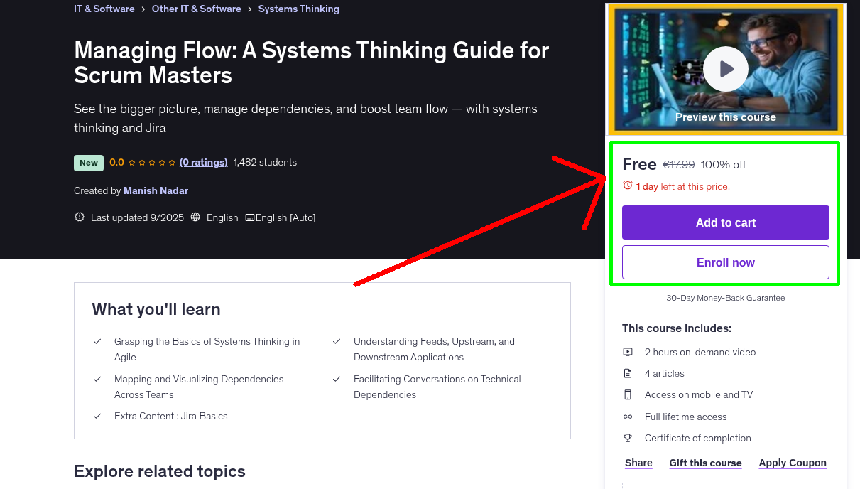 Managing Flow: A Systems Thinking Guide for Scrum Masters