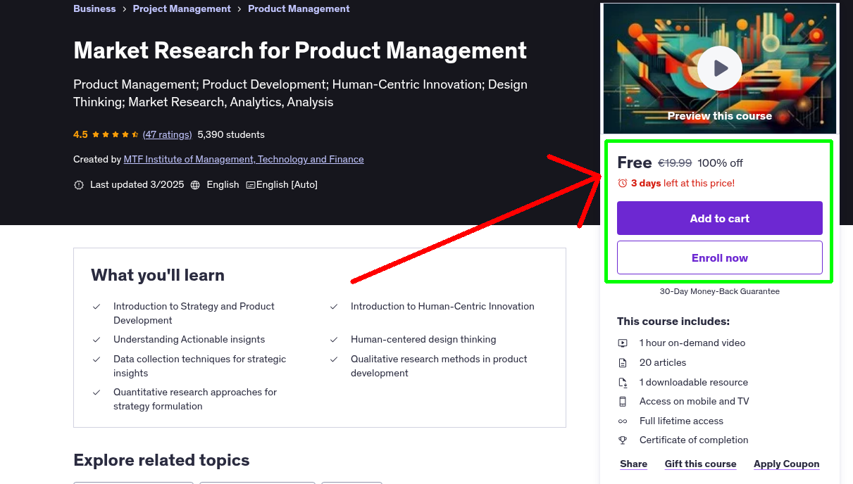 Market Research for Product Management