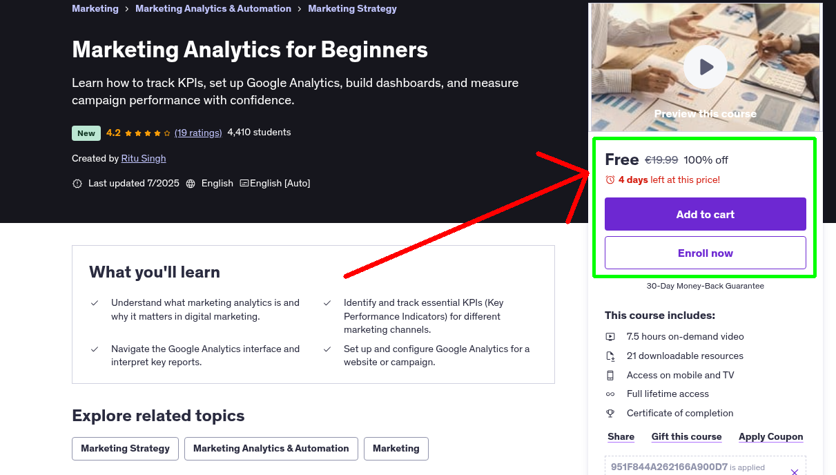 Marketing Analytics for Beginners